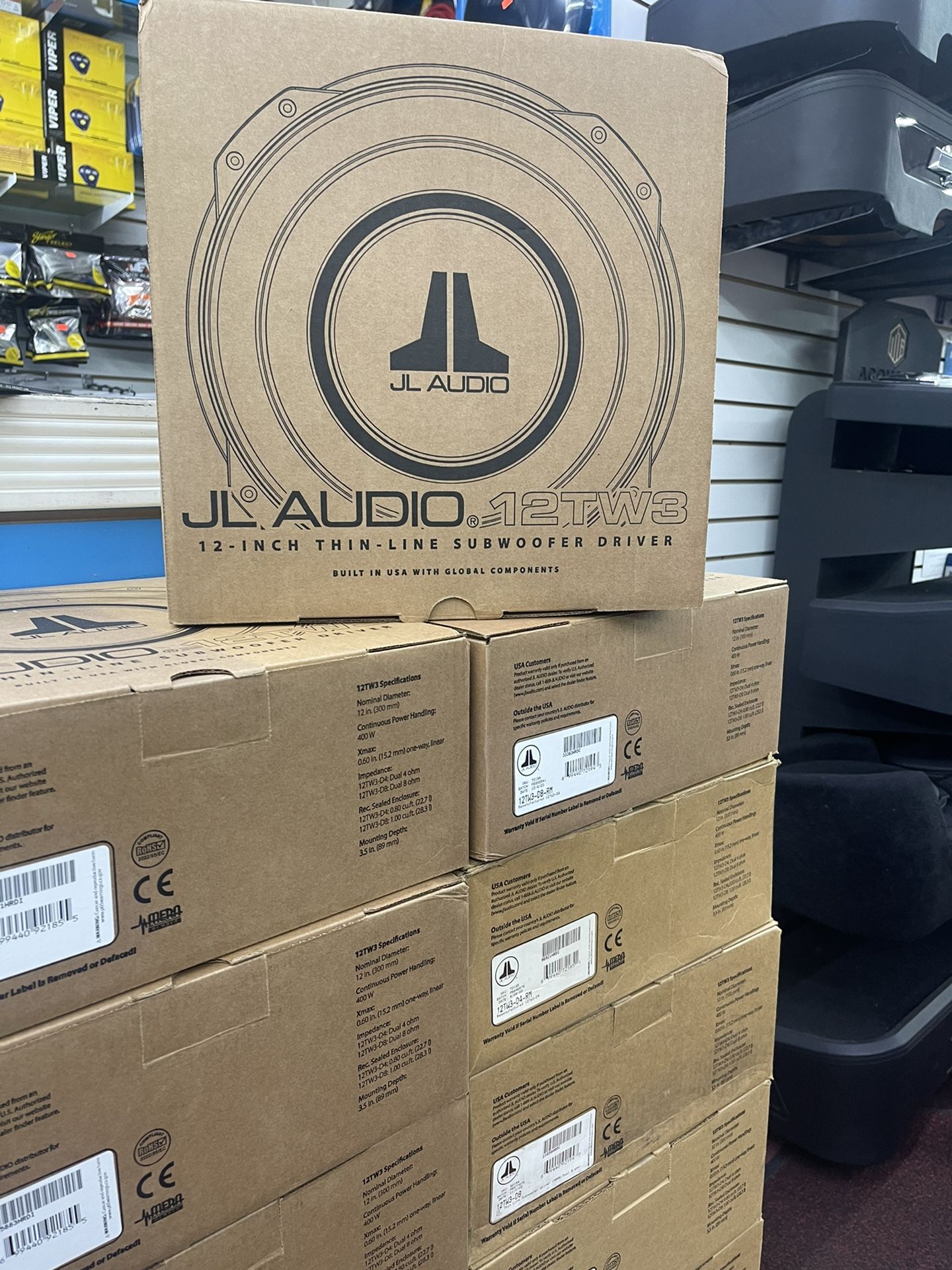 🚨 No Credit Needed 🚨 JL Audio 12TW3 Slim Subwoofer TW3 800 Watts