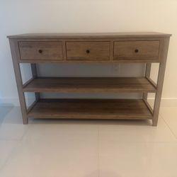 Light Oak Colored Entry Table