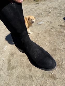 Tecovas roughout suede boots