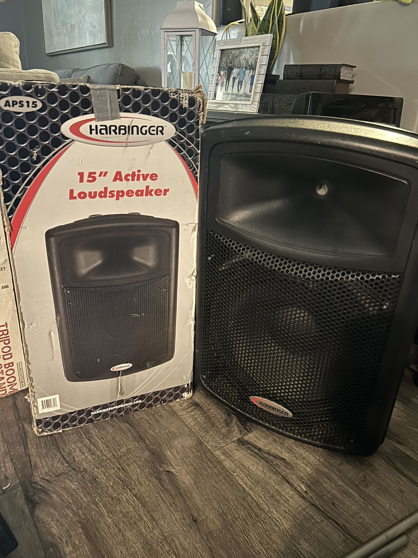 Speakers, Stands, Microphone Stand, Disco Lights