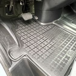 REZAW PLAST Floor Mat For Mercedes Benz Sprinter 2007-2022 CARGO ONLY BLACK