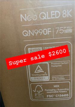 Samsung - 75” Class QN990F Series Neo QLED 8K Mini LED SamsungVision AI Smart Tizen TV