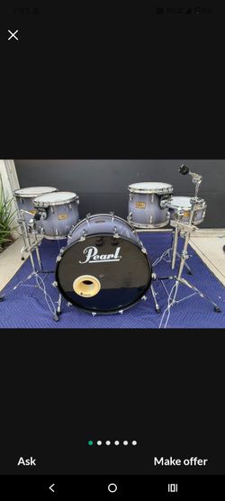 Pearl Master Studio 24" Bass 12"14"16" Snare 14"