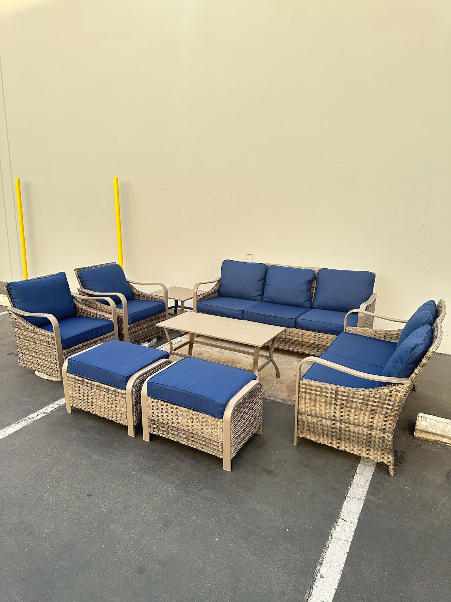 8pc Outdoor Patio Furniture Set 