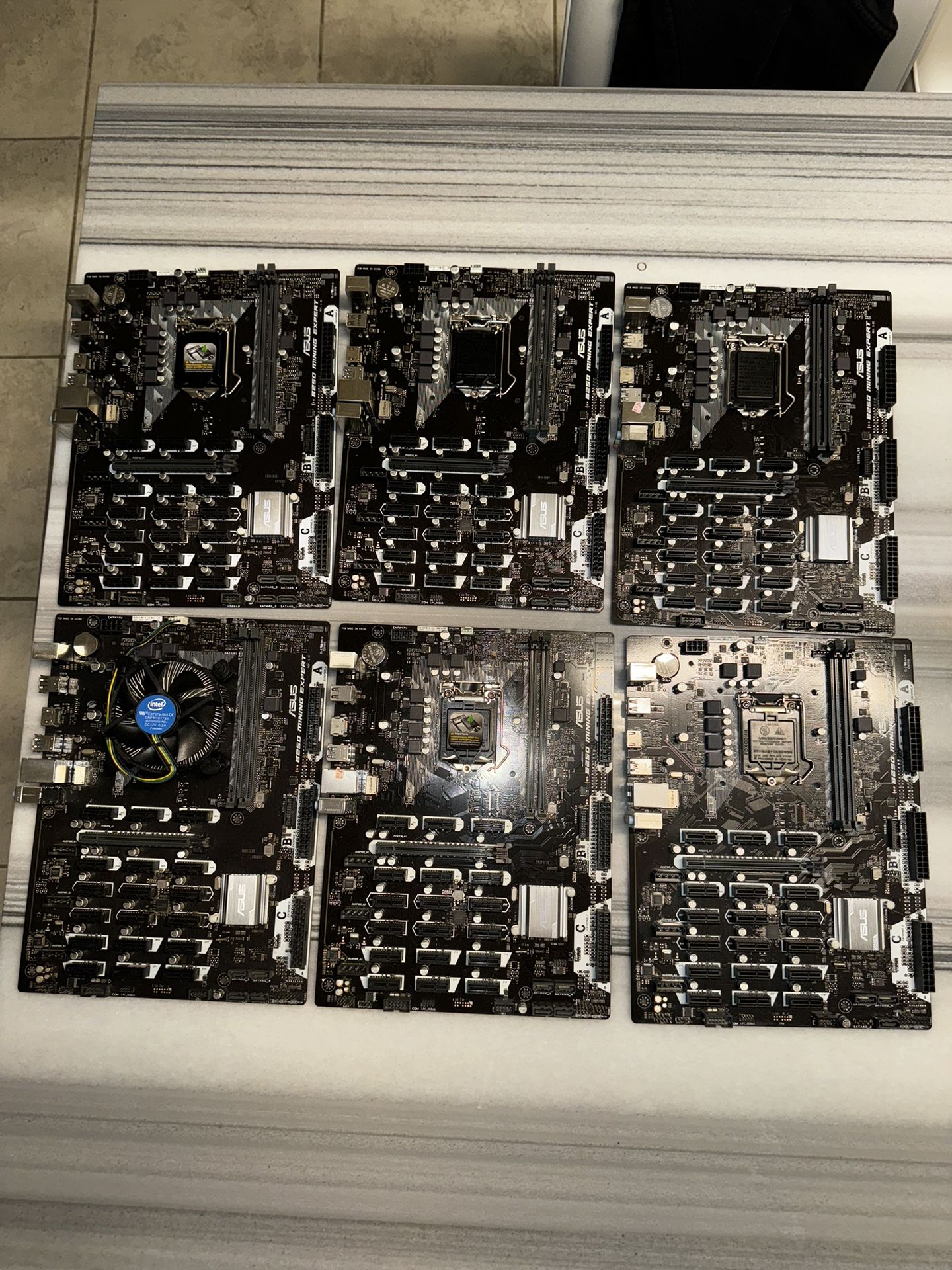 Lote de 6 Placas Madre ASUS B250 Mining Expert