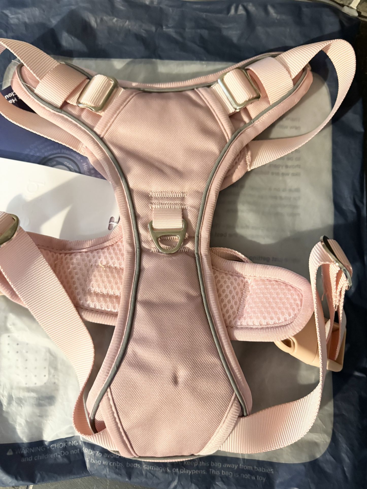 Good blue Smart Harness W/Cloud Tag For Dogs Size L