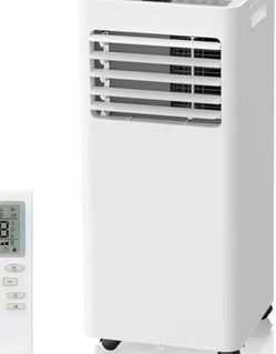 White Portable Air Conditioner Unit