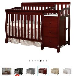 4-1   Convertible Baby Crib And Changer