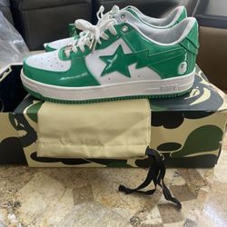 Bapesta Green And White