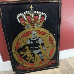 Bobo Intrigued Objects Crested Knight Painting  