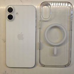 Unlocked Apple iPhone 16 plus 128gb white