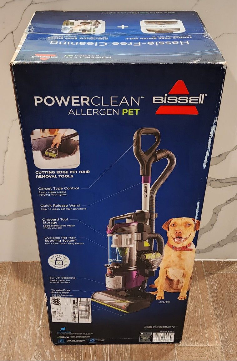 BISSELL PowerClean Allergen Pet
Vacuum (model 3000) (brand new never used)