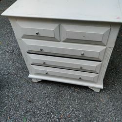 White clothing Dresser. 