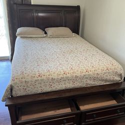 Queen Size Wooden Bed Frame
