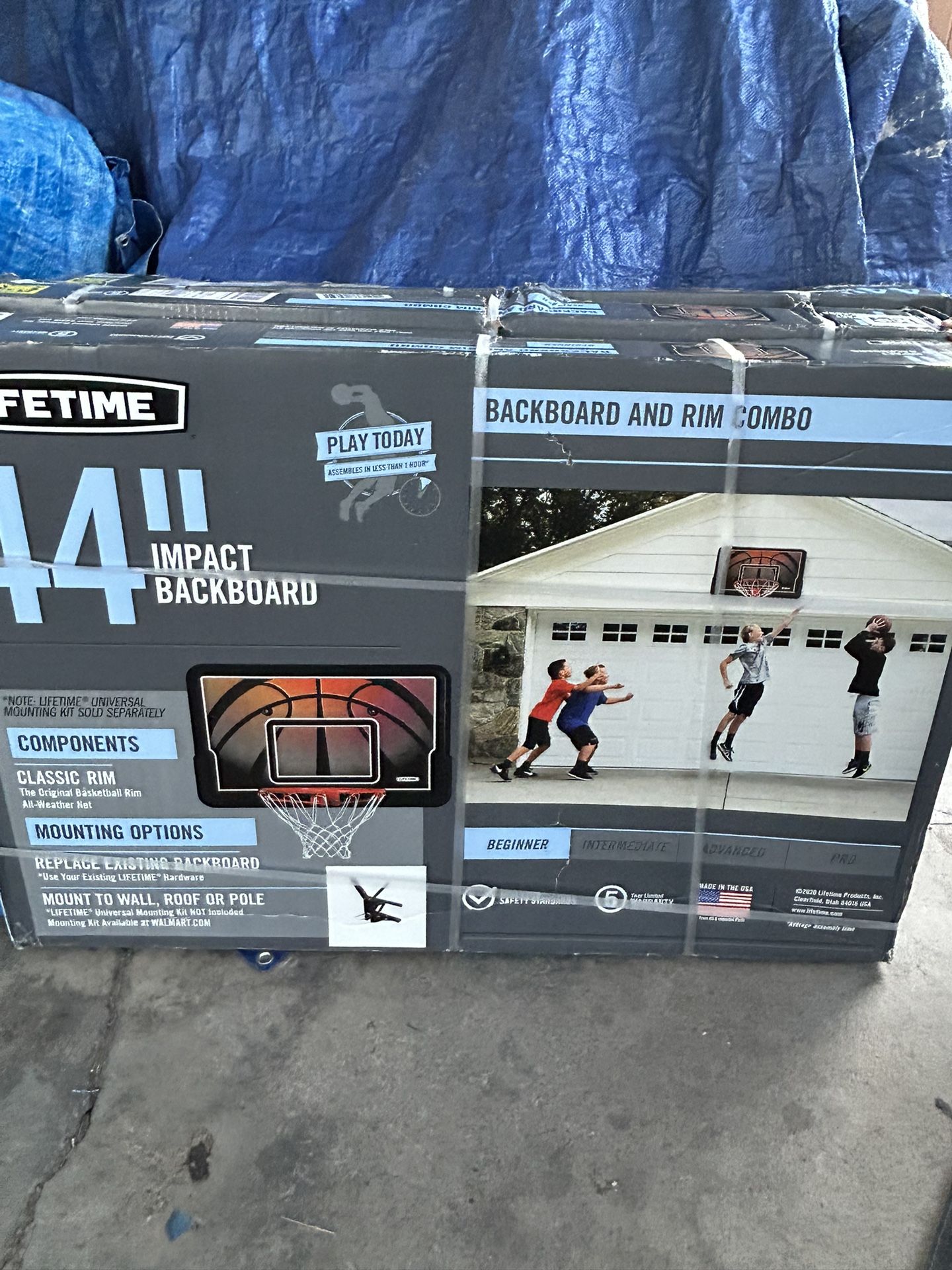 Basketball Backboard And Rim Combo