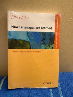 Fifth edición how languages are learned patsy m lightbown & nina spada
