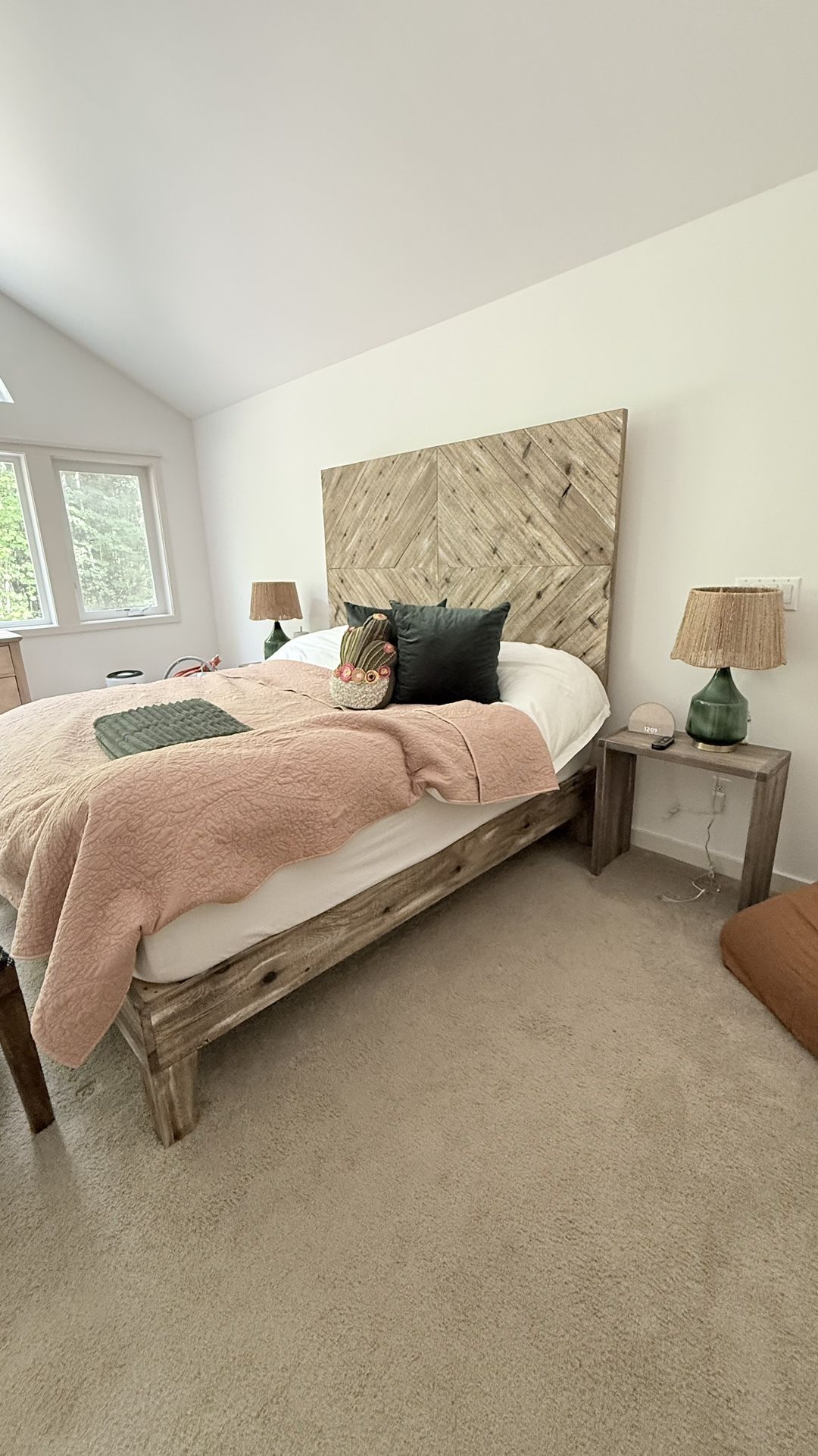 Bedroom Set: Bed Frame Headboard And Side tables