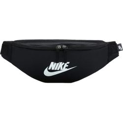 Nike Heritage Waistpack 3L Belt Fanny Pack Black White With Zipper Pockets