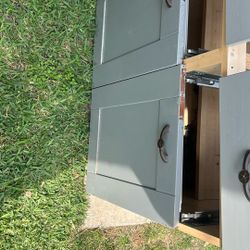 Used Pieces to Cabinet.  