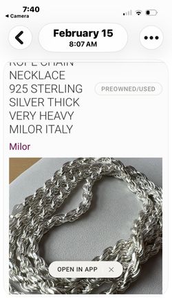 Milor Italy Diamond Cut Silver Necklace