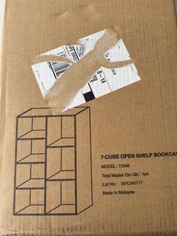 7 Cube Shelf Bookcase