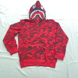 A Bathing Ape Purple Long Sleeve Hoodies & Sweatshirts