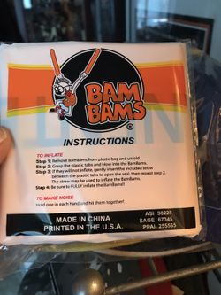 Golden state warriors Bam Bam thunder sticks $7 new