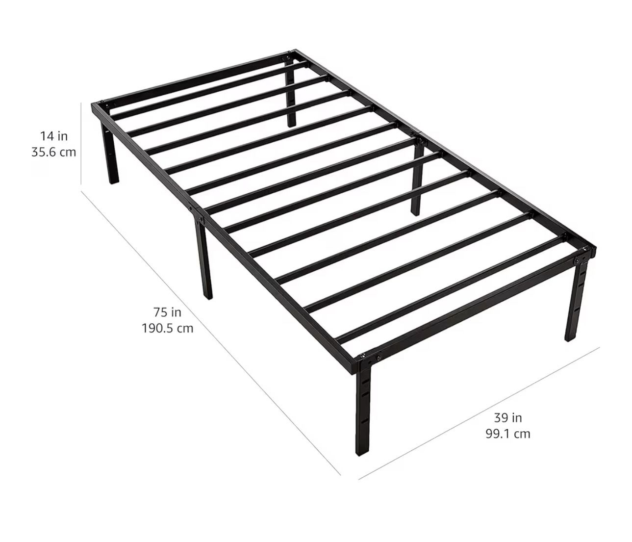 Metal Frame Bed Twin