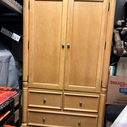  Pine Wood Armoire   $120.00