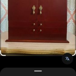 Lori Grenier solid oak jewelry box
