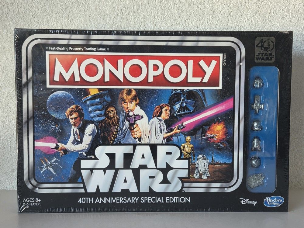 Monopoly Star Wars 40th Anniversary Special Edition SEALED