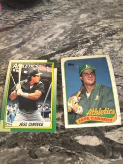 Jose Canseco Athletics Baseball Card