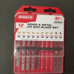 Diablo 12pc Wood & Metal Jigsaw Blade Set