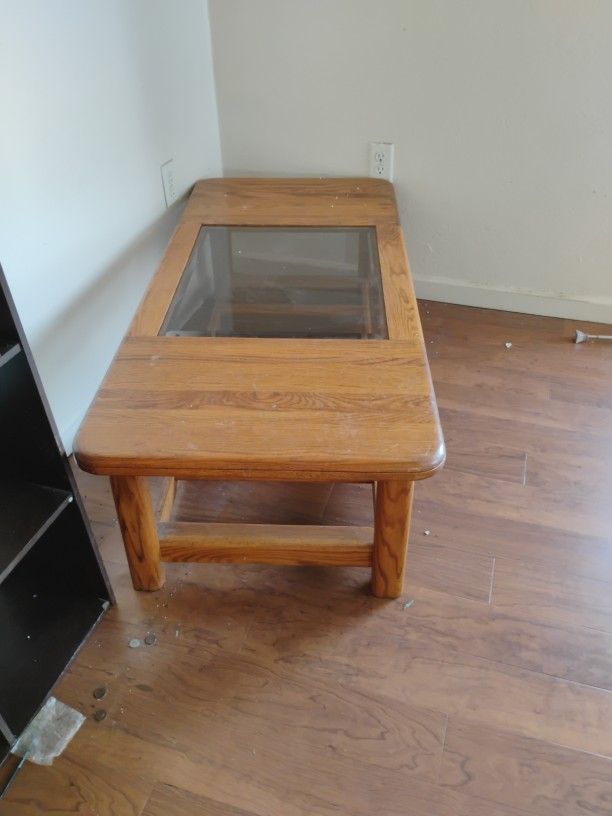 Solid Oak Coffee Table 