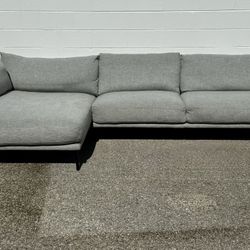 City Furniture Modern Gray Sectional w/ Chaise – Clean – $650