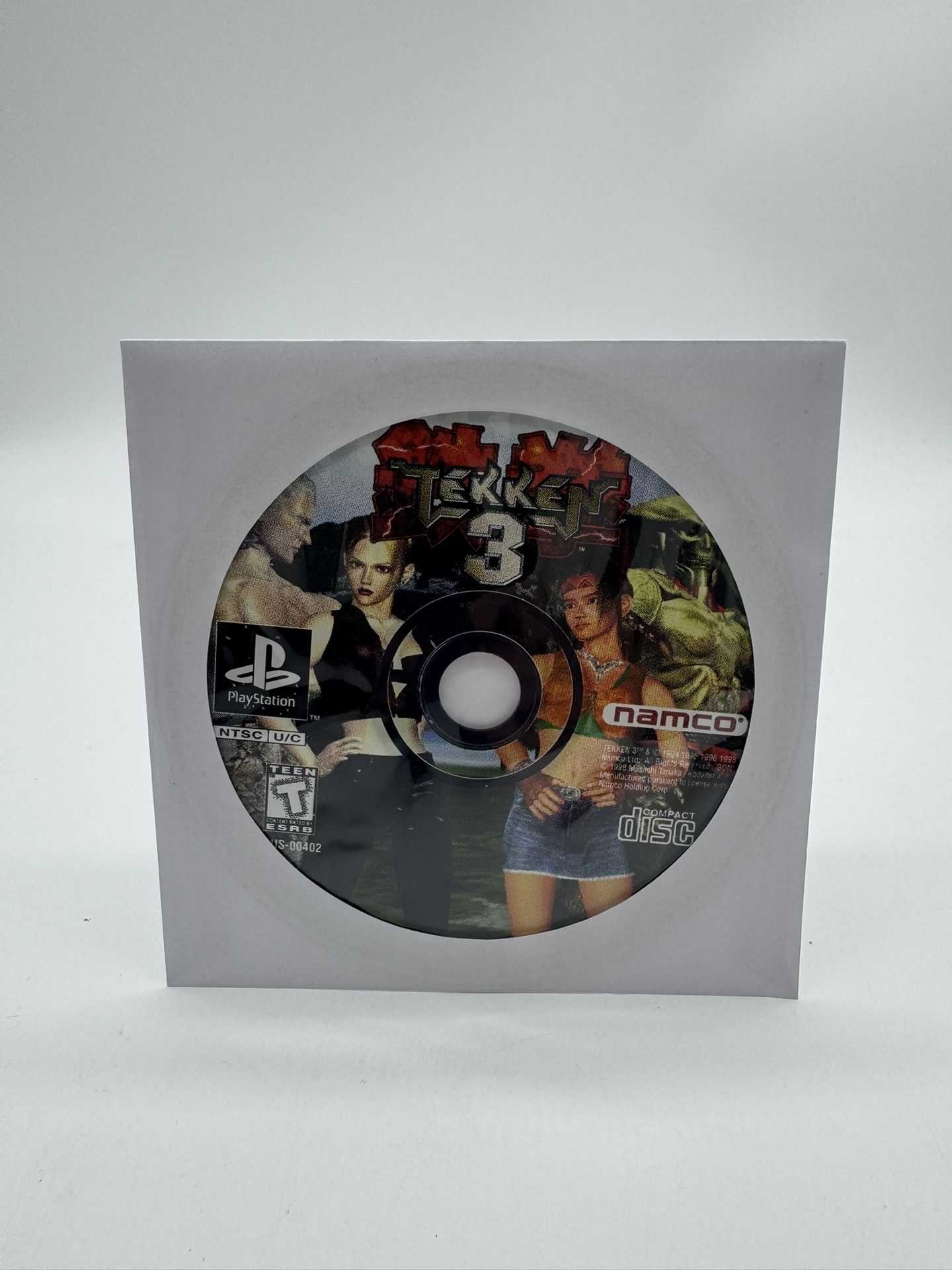 Tekken 3 (Sony PlayStation 1 PS1, 1998) Disc Only Tested