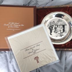Franklin Mint 5th Annual Thanksgiving Plate