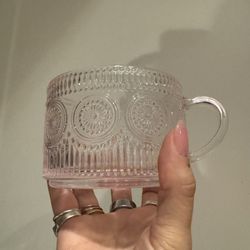 Pink Glass Mugs
