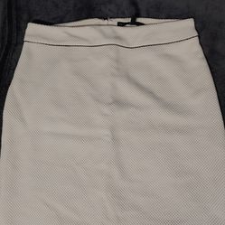 White House Black Market Ivory Skirt