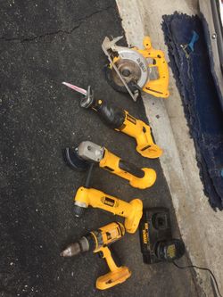 Dewalt tools and battery plus New batteries