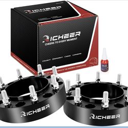 8x210 Hubcentric Wheel Spacers for 2011-2025 Silverado and Sierra 3500 HD DRW, 2 inch 8x210mm Wheel Spacer with 14x1.5 Studs & 154.2mm Center Bore