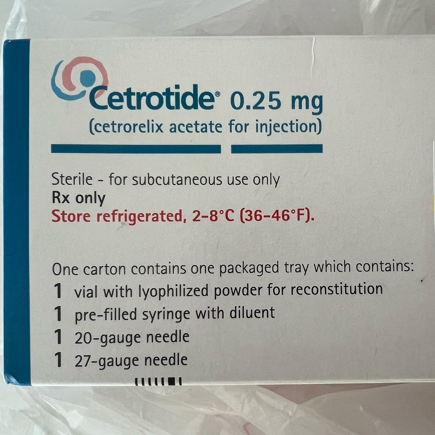 Cetrotide Injection $300