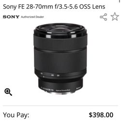 Sony FE 28-70mm f/3.5-5.6 OSS Lens