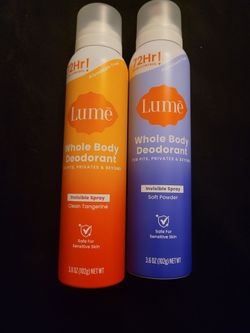 Lume Whole Body Deodorant Spray 2-Pack