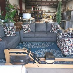 Living Room Set (3 Piece) Sofa, Loveseat And Chair