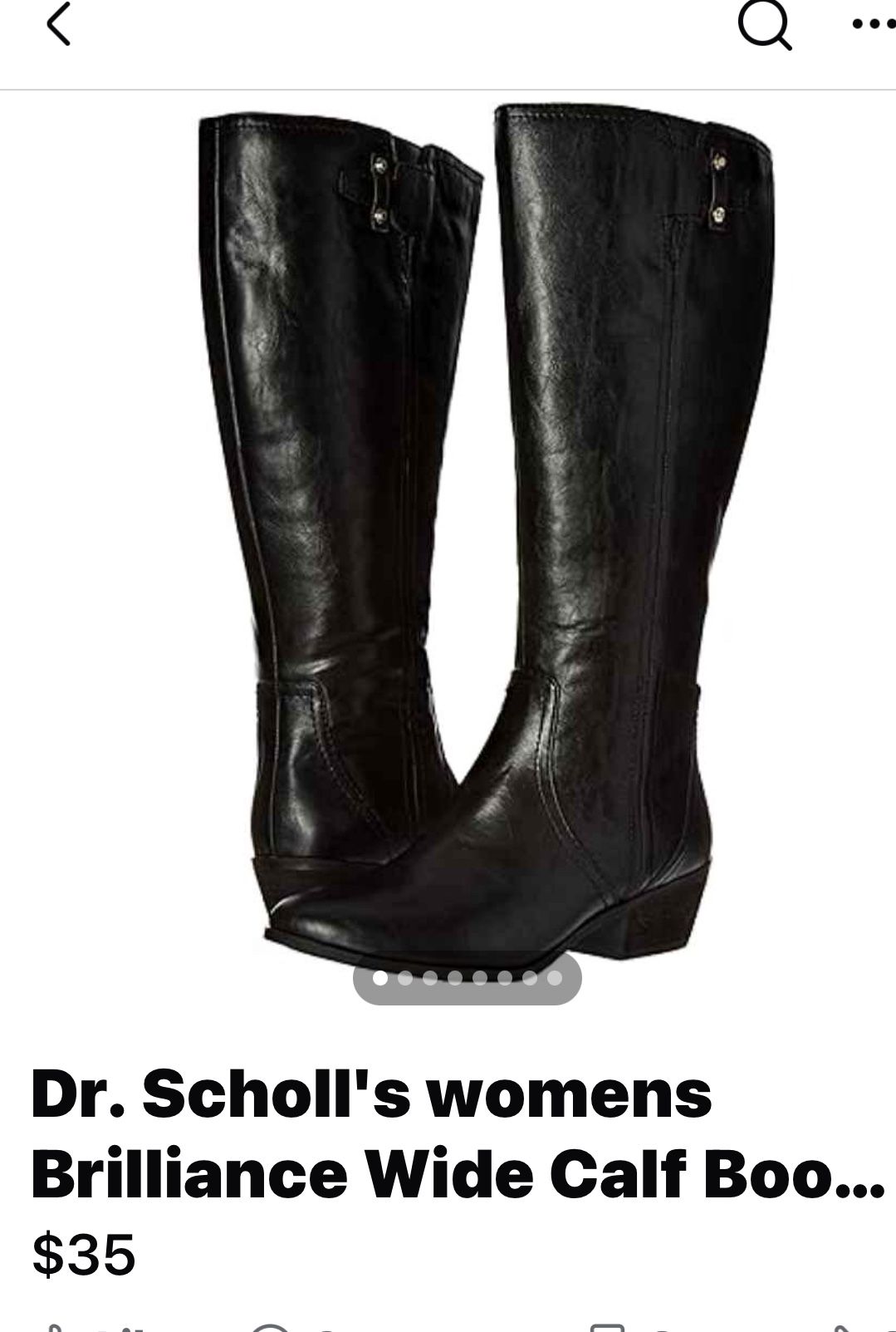 Dr. Scholl's womens Brilliance Wide Calf Boot, 6.5