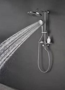 New in Box 10" Rain Shower head Shower-spas Shower System w/ 4-Function Hand Shower