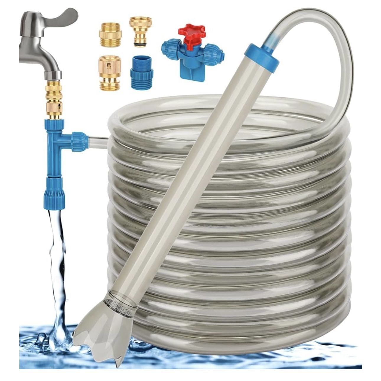 fishkeeper 50FT Aquarium Gravel Vacuum Water Changer