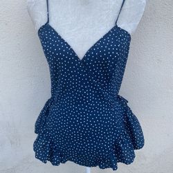 Navy Blue Blouse 