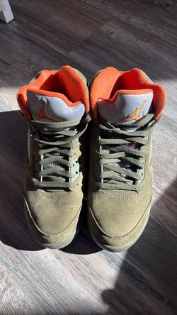 Air Jordan 5 Retro Olive Green Sneakers